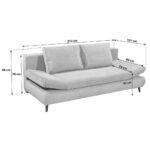 BANK MET BEDFUNCTIE, wit textiel thumbnail 3