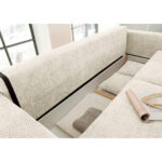 BANK MET BEDFUNCTIE, wit textiel thumbnail 3