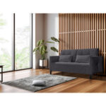 BANK MET BEDFUNCTIE, zwart textiel thumbnail 2
