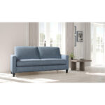 BANK MET BEDFUNCTIE, blauwgrijs textiel thumbnail 2