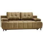 BANK MET BEDFUNCTIE, olijfgroen textiel thumbnail 3