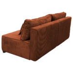 BANK MET BEDFUNCTIE, steenbruin textiel thumbnail 4