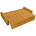 BANK MET BEDFUNCTIE, oranje textiel thumbnail 3
