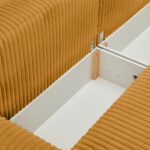 BANK MET BEDFUNCTIE, oranje textiel thumbnail 4