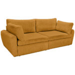 BANK MET BEDFUNCTIE, oranje textiel thumbnail 6