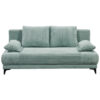 BANK MET BEDFUNCTIE, pastelgroen textiel