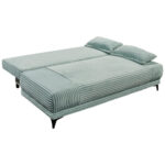 BANK MET BEDFUNCTIE, pastelgroen textiel thumbnail 3