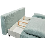 BANK MET BEDFUNCTIE, pastelgroen textiel thumbnail 6