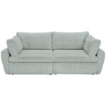 BANK MET BEDFUNCTIE, pastelgroen textiel thumbnail 1