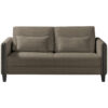 BANK MET BEDFUNCTIE, bruin, zwart hout, textiel