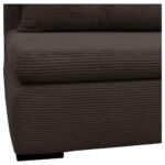 BANK MET BEDFUNCTIE, bruin textiel thumbnail 7