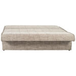 BANK MET BEDFUNCTIE, bruin textiel thumbnail 3