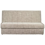 BANK MET BEDFUNCTIE, bruin textiel thumbnail 4