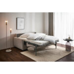 BANK MET BEDFUNCTIE, grijs textiel thumbnail 2