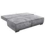 BANK MET BEDFUNCTIE, grijs textiel thumbnail 4