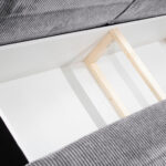BANK MET BEDFUNCTIE, grijs textiel thumbnail 5