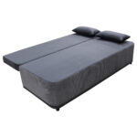 BANK MET BEDFUNCTIE, grijs textiel thumbnail 5