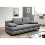 BANK MET BEDFUNCTIE, grijs textiel thumbnail 2