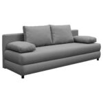 BANK MET BEDFUNCTIE, grijs textiel thumbnail 4