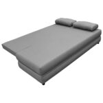 BANK MET BEDFUNCTIE, grijs textiel thumbnail 5