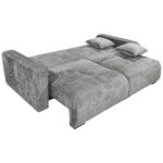 BANK MET BEDFUNCTIE, grijs textiel thumbnail 6