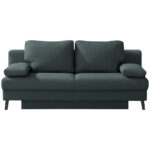 BANK MET BEDFUNCTIE, grijs textiel thumbnail 1