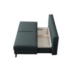 BANK MET BEDFUNCTIE, grijs textiel thumbnail 4