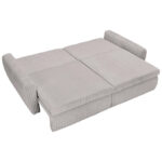BANK MET BEDFUNCTIE, grijs textiel thumbnail 3