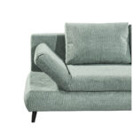 BANK MET BEDFUNCTIE, grijsblauw textiel, materiaal hout thumbnail 7