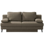 BANK MET BEDFUNCTIE, grijs textiel thumbnail 1