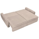 BANK MET BEDFUNCTIE, grijs textiel thumbnail 3