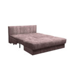 BANK MET BEDFUNCTIE, antiekroze textiel thumbnail 7