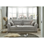 BANK MET BEDFUNCTIE, lichtgrijs textiel thumbnail 2
