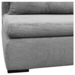 BANK MET BEDFUNCTIE, lichtgrijs textiel thumbnail 6