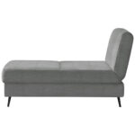 BANK MET BEDFUNCTIE, lichtgrijs textiel thumbnail 1