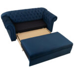 BANK MET BEDFUNCTIE, donkerblauw textiel thumbnail 7