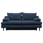 BANK MET BEDFUNCTIE, donkerblauw textiel thumbnail 1