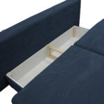 BANK MET BEDFUNCTIE, donkerblauw textiel thumbnail 6