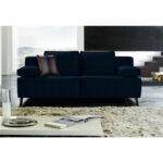 BANK MET BEDFUNCTIE, donkerblauw textiel thumbnail 2
