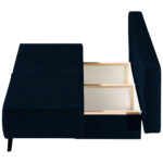 BANK MET BEDFUNCTIE, donkerblauw textiel thumbnail 5