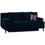 BANK MET BEDFUNCTIE, donkerblauw textiel thumbnail 7