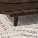 BANK MET BEDFUNCTIE, donkerbruin textiel thumbnail 4