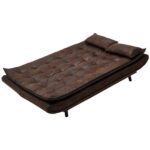 BANK MET BEDFUNCTIE, donkerbruin textiel thumbnail 7