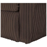BANK MET BEDFUNCTIE, donkerbruin textiel thumbnail 5
