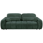 BANK MET BEDFUNCTIE, donkergroen textiel thumbnail 2