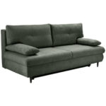 BANK MET BEDFUNCTIE, donkergroen textiel thumbnail 2
