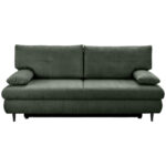 BANK MET BEDFUNCTIE, donkergroen textiel thumbnail 1