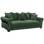 BANK MET BEDFUNCTIE, donkergroen textiel thumbnail 5