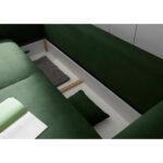BANK MET BEDFUNCTIE, donkergroen textiel thumbnail 7