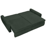 BANK MET BEDFUNCTIE, donkergroen textiel thumbnail 3